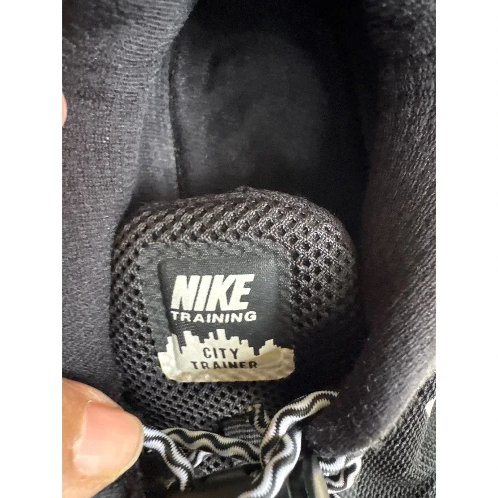 Nike City Trainer‎ Black White Mesh Lace Up Athletic Shoes Women's 7.5